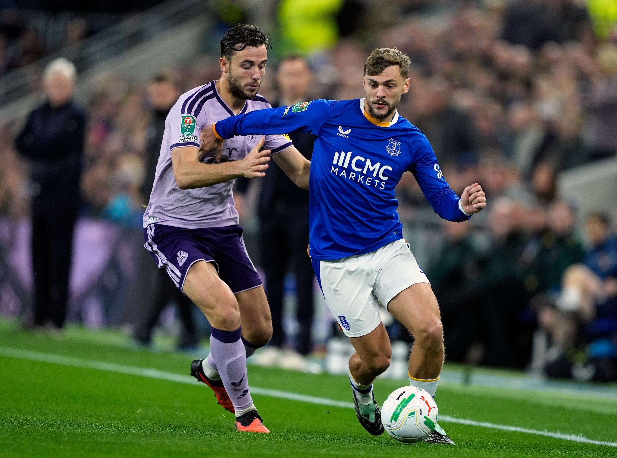 Everton ease past Newcastle to set up quarter-final tie at Fleetwood